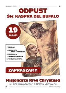 Odpust św. Kaspra del Bufalo 19.10.2025 r.